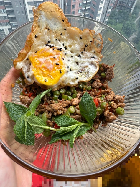 Thai basil pork rice Thai basil pork rice