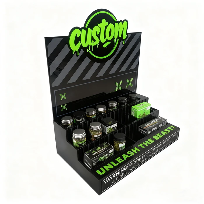retail cannabis displays